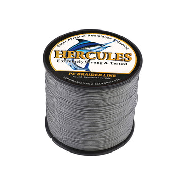 300M 328Yds Grey 10lb-300lb HERCULES PE braid Fishing Line 8 Strands HERCULES